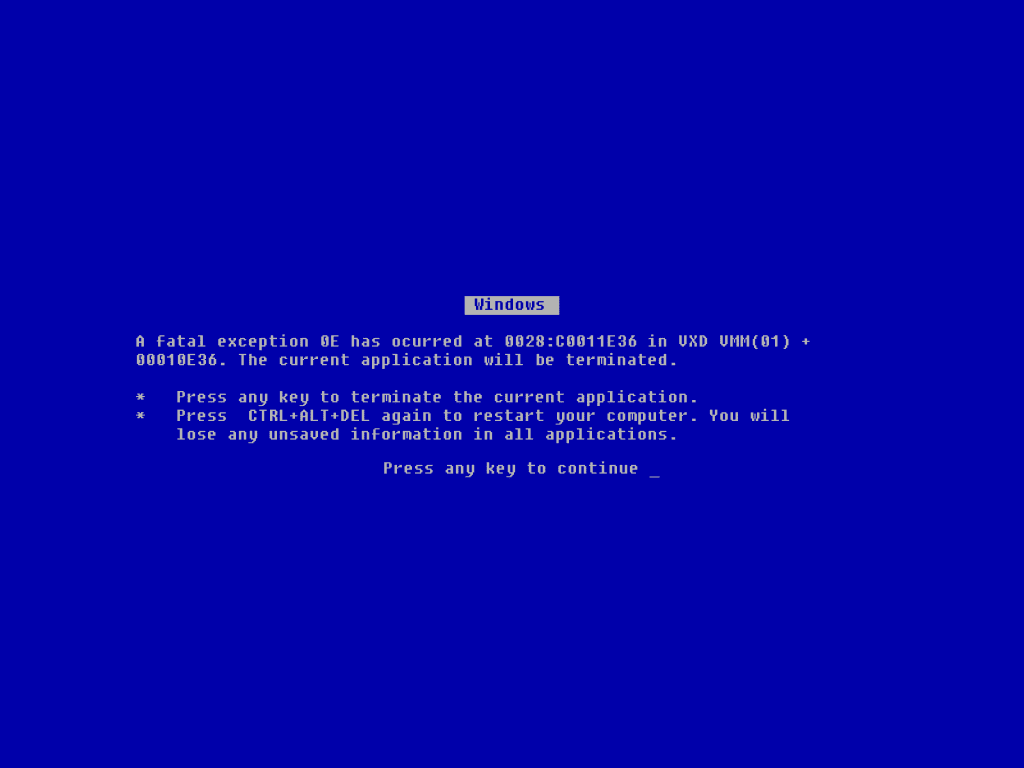 Computer Repair in TN - Blue Screen of Death