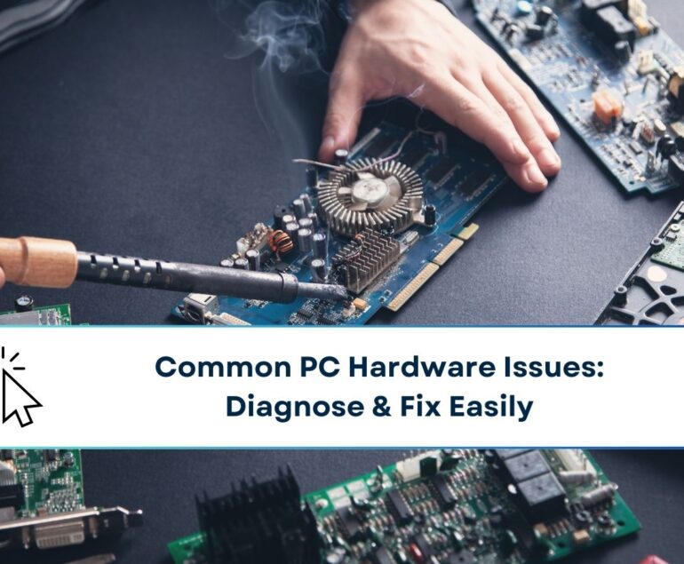 Computer hardware engineering. Engineer soldering computer motherboard