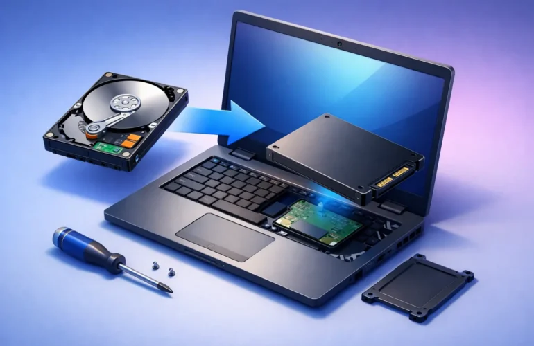 How to Replace Laptop Hard Drive With SSD