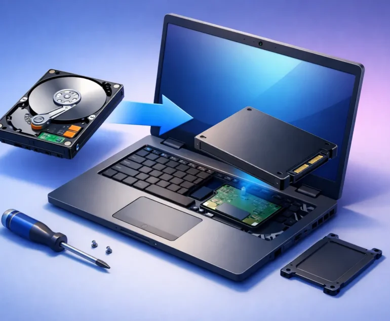 How to Replace Laptop Hard Drive With SSD