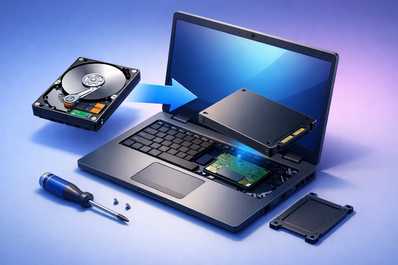 How to Replace Laptop Hard Drive With SSD