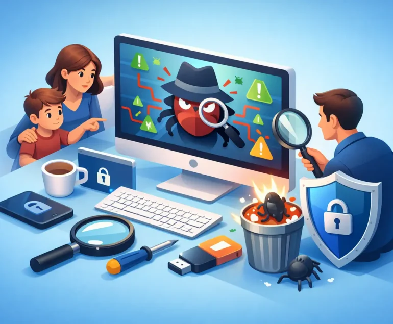 How to Remove Spyware From Family Computer