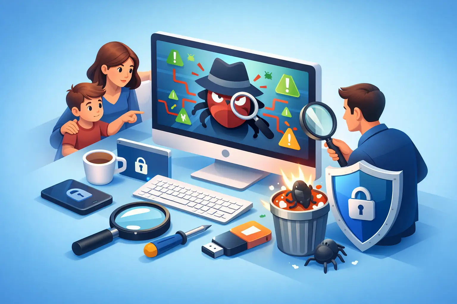 How to Remove Spyware From Family Computer