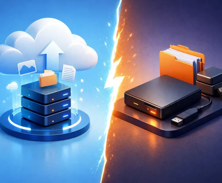 Cloud Backup Versus External Drive: Which Wins?