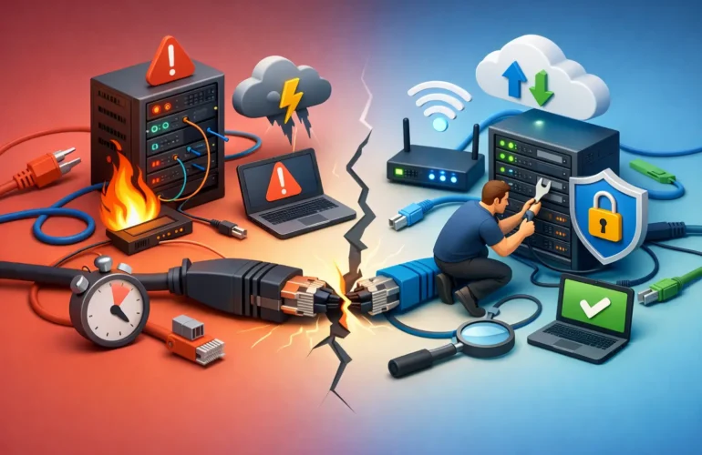 Top Causes of Office Network Downtime and Fixes