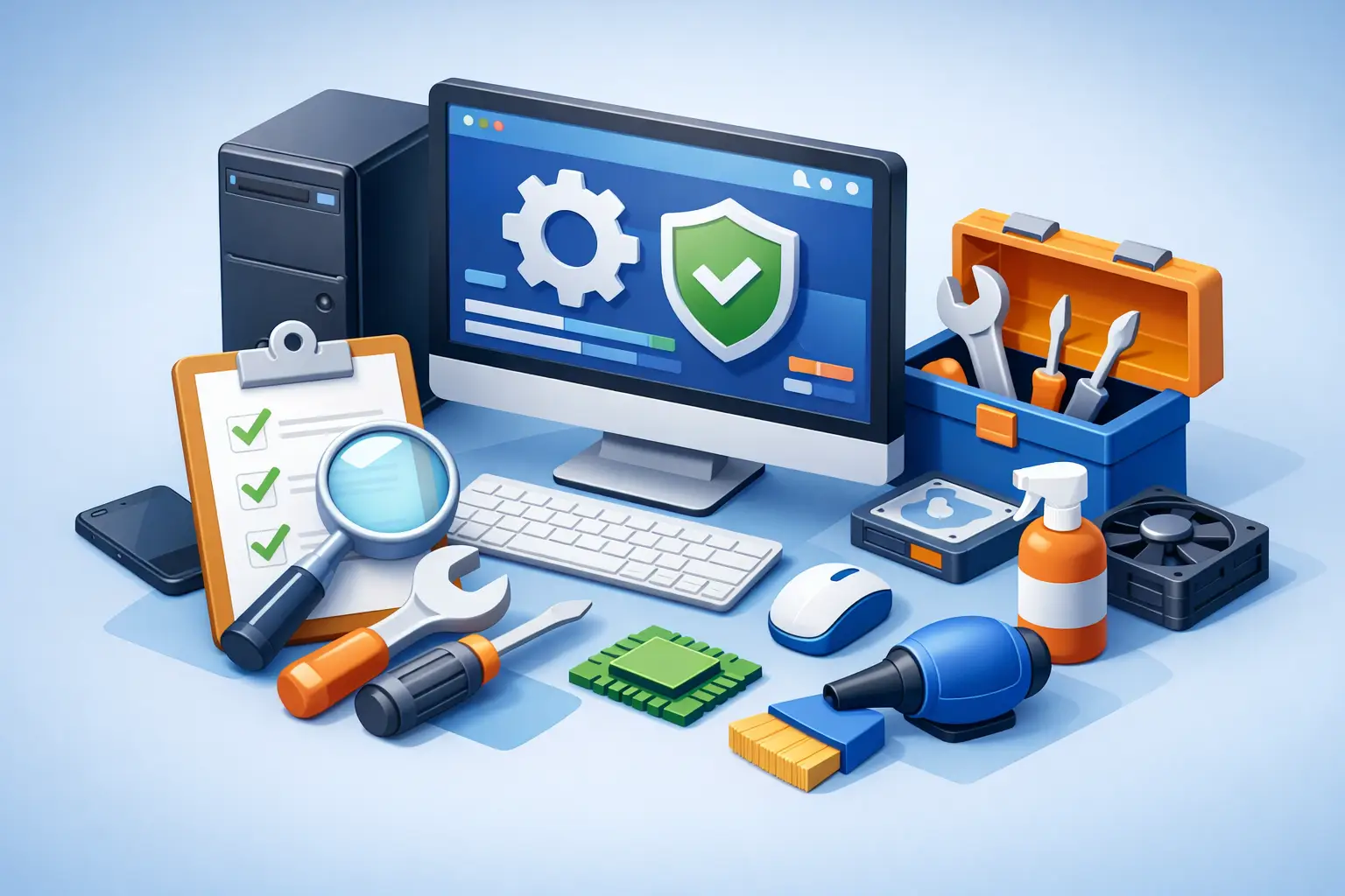 Computer Maintenance Checklist Guide for Homes
